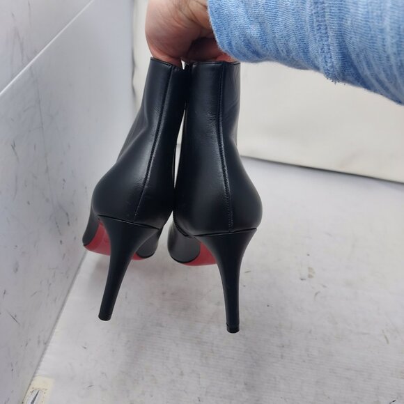 Christian Louboutin Black Pumppie Heel Ankle Boot - Picture 11 of 12